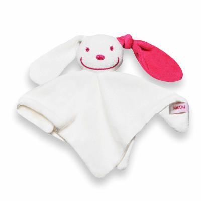 Tutpoppetje Ecru Met Fuchsia Oor